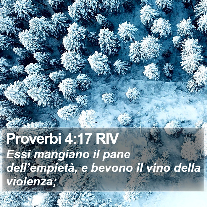 Proverbi 4:17 RIV Bible Study