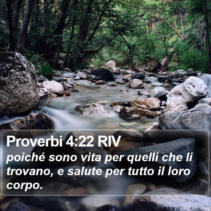 Proverbi 4:22 RIV Bible Study