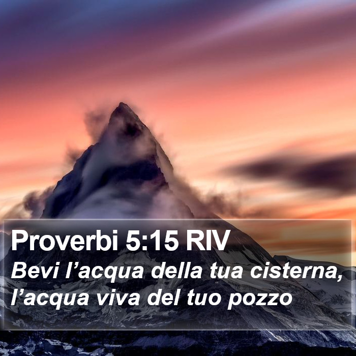 Proverbi 5:15 RIV Bible Study