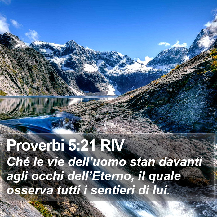 Proverbi 5:21 RIV Bible Study
