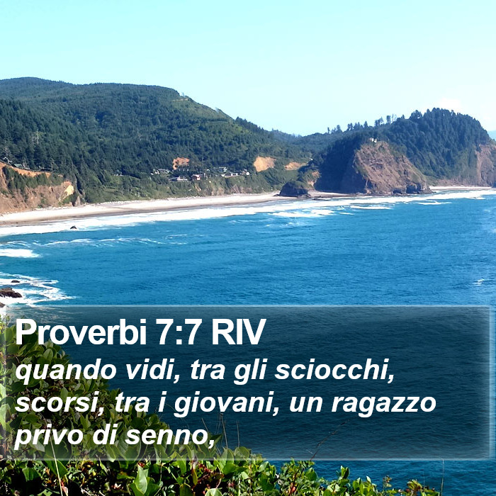 Proverbi 7:7 RIV Bible Study