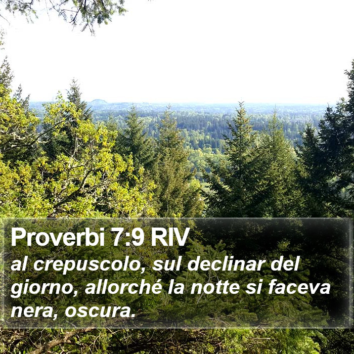 Proverbi 7:9 RIV Bible Study