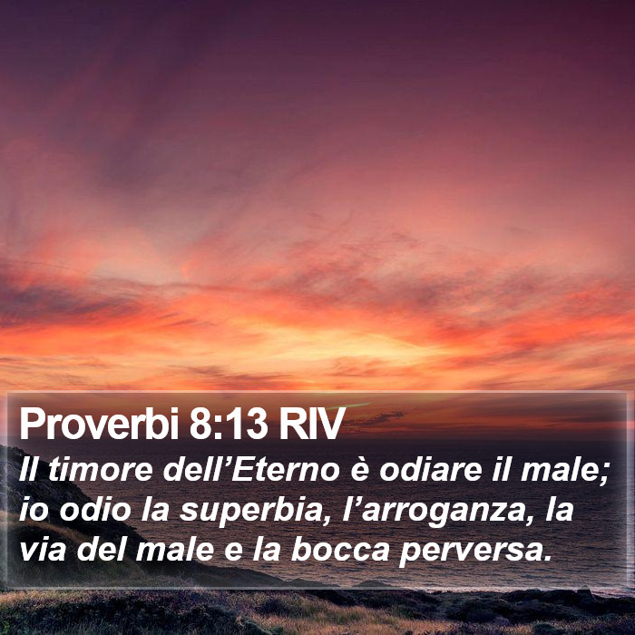 Proverbi 8:13 RIV Bible Study