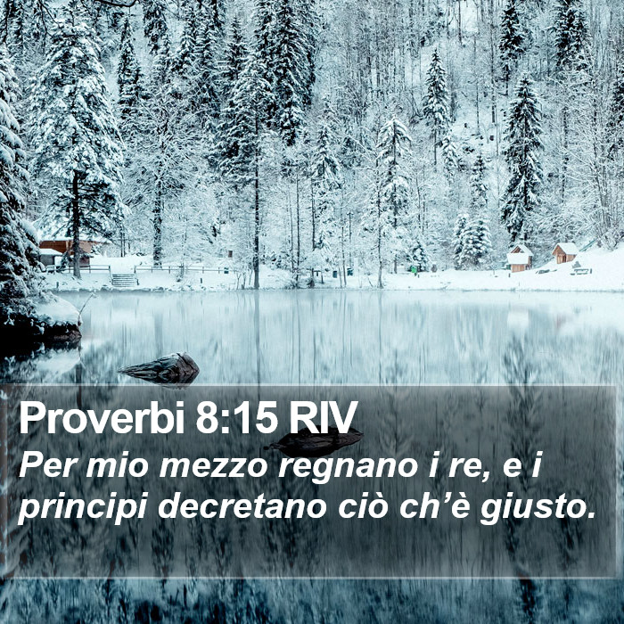 Proverbi 8:15 RIV Bible Study