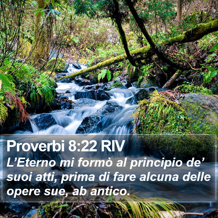 Proverbi 8:22 RIV Bible Study