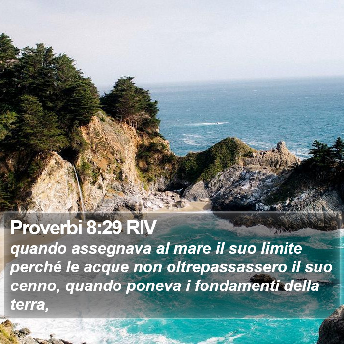 Proverbi 8:29 RIV Bible Study