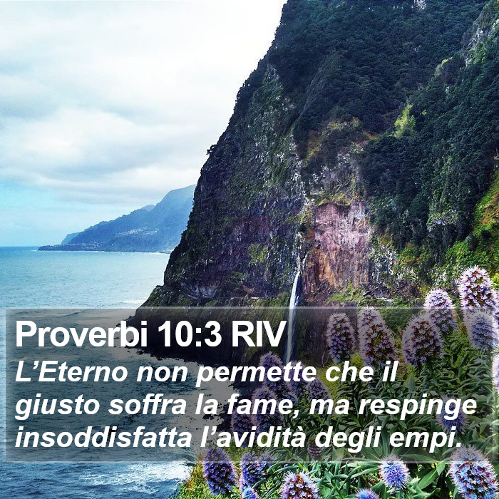 Proverbi 10:3 RIV Bible Study