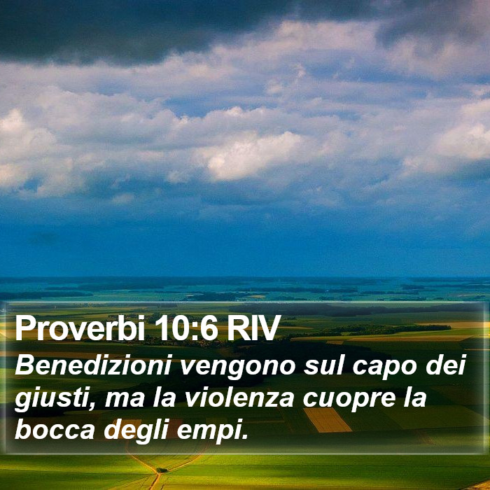 Proverbi 10:6 RIV Bible Study