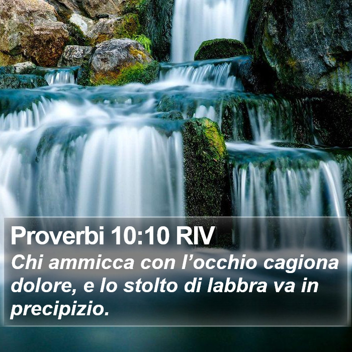 Proverbi 10:10 RIV Bible Study