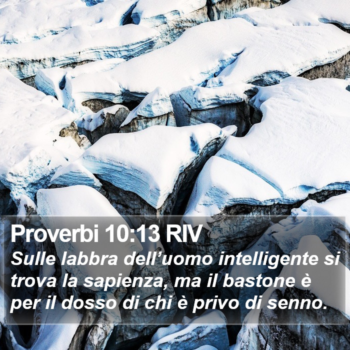 Proverbi 10:13 RIV Bible Study