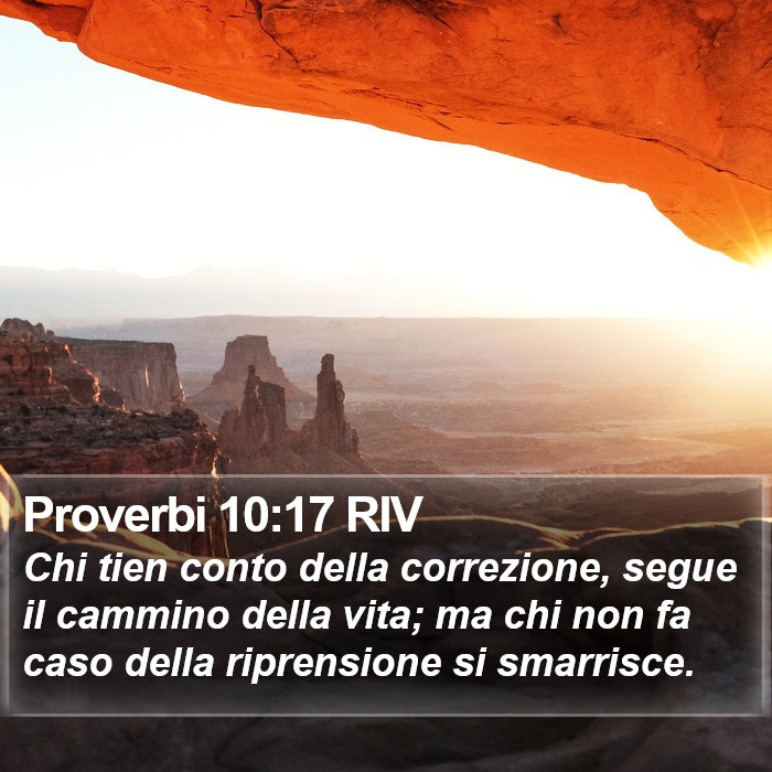 Proverbi 10:17 RIV Bible Study