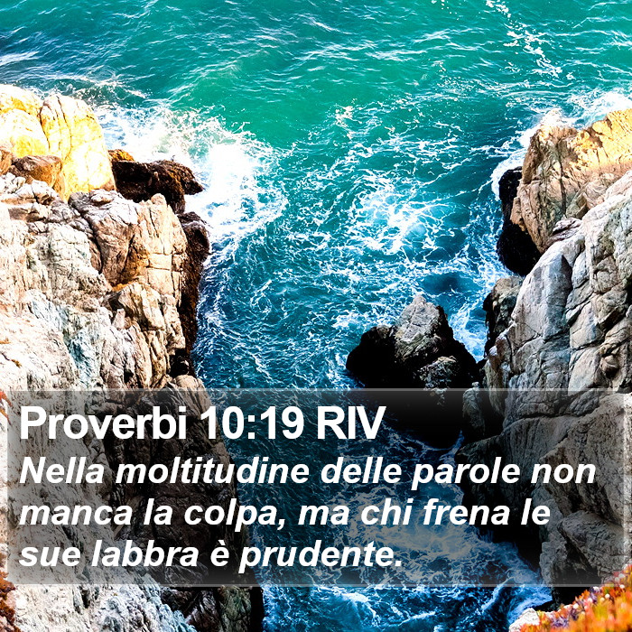 Proverbi 10:19 RIV Bible Study