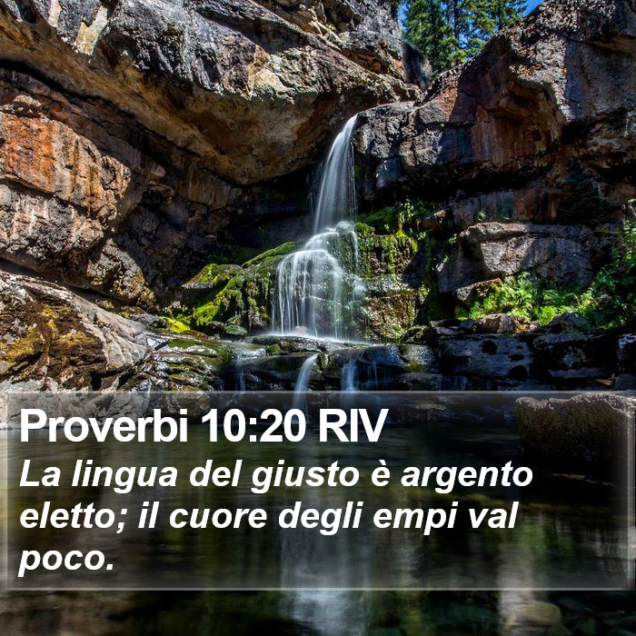 Proverbi 10:20 RIV Bible Study