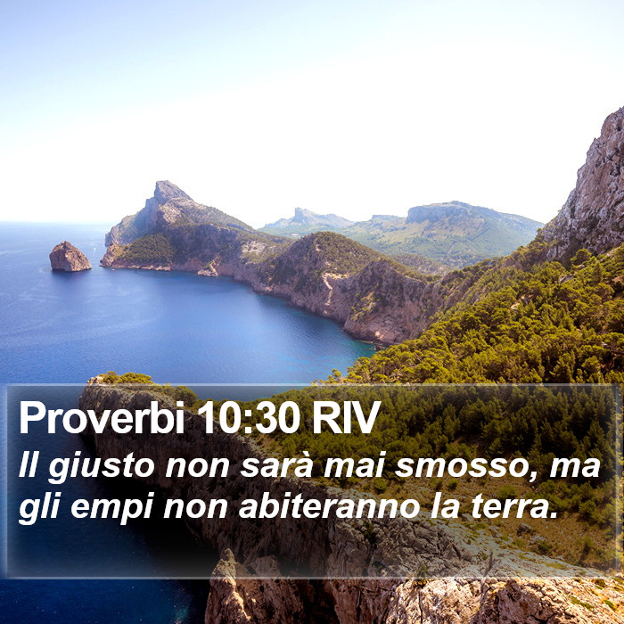 Proverbi 10:30 RIV Bible Study