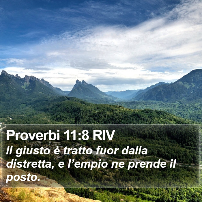 Proverbi 11:8 RIV Bible Study
