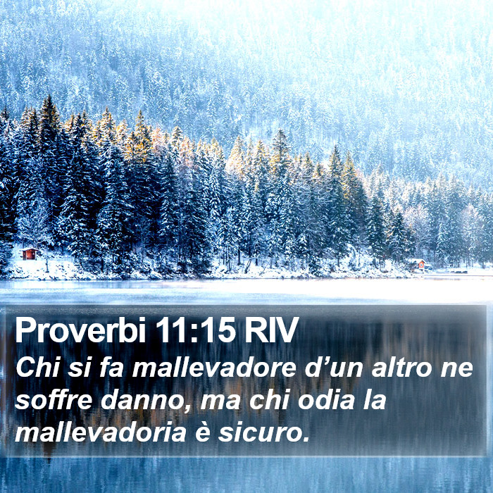Proverbi 11:15 RIV Bible Study