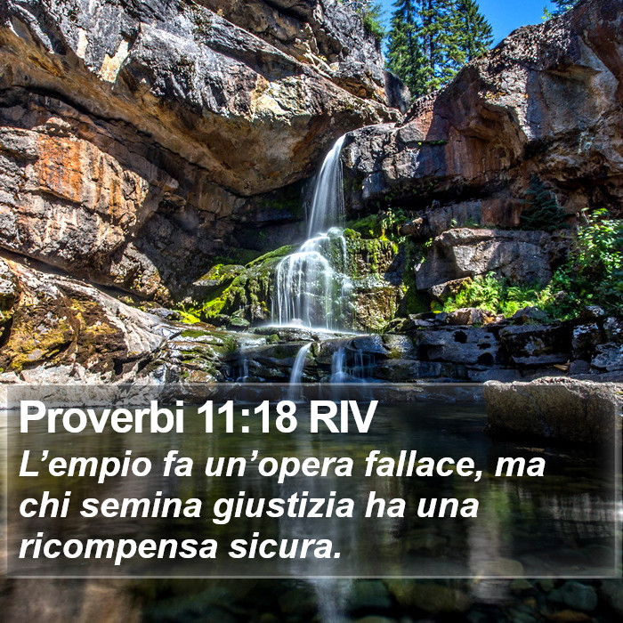 Proverbi 11:18 RIV Bible Study