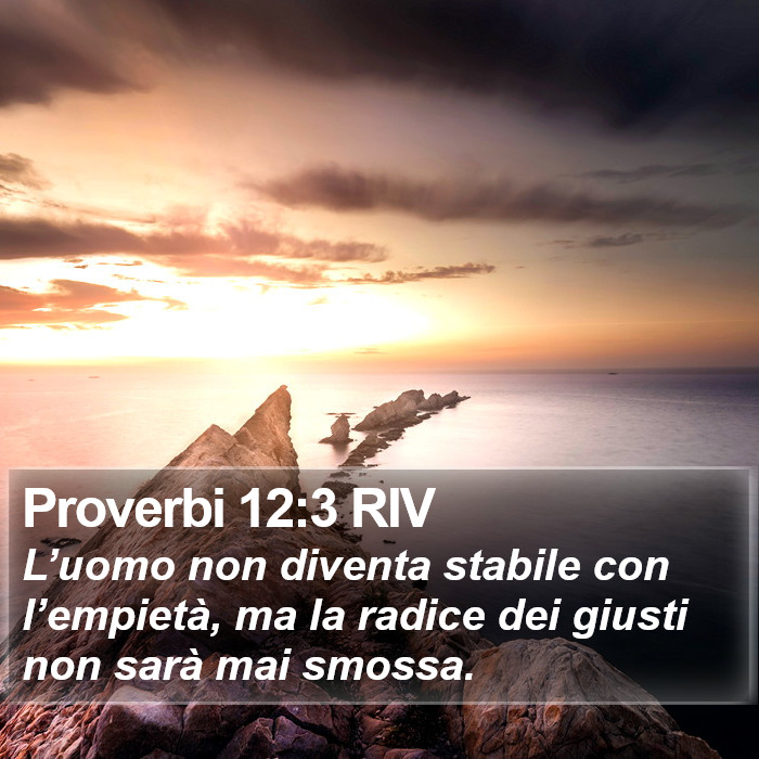 Proverbi 12:3 RIV Bible Study