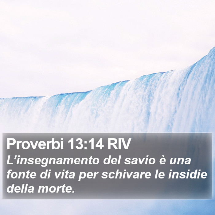 Proverbi 13:14 RIV Bible Study