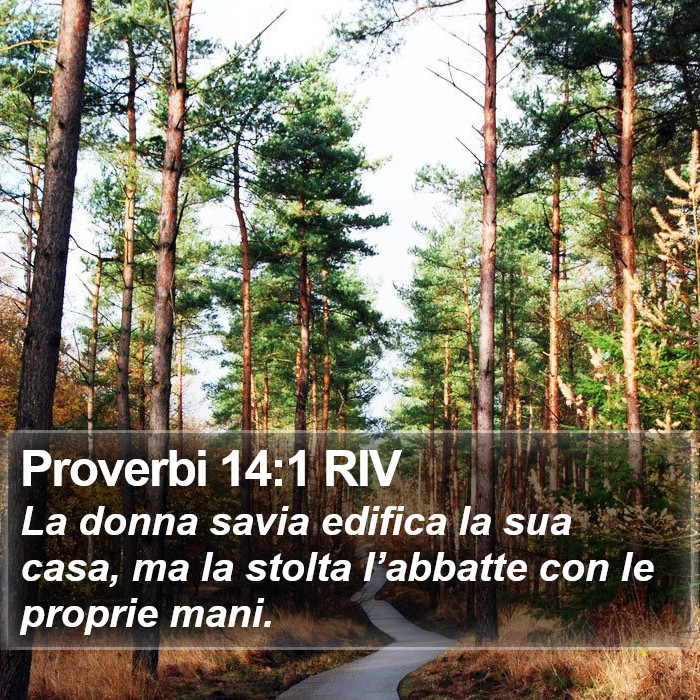 Proverbi 14:1 RIV Bible Study