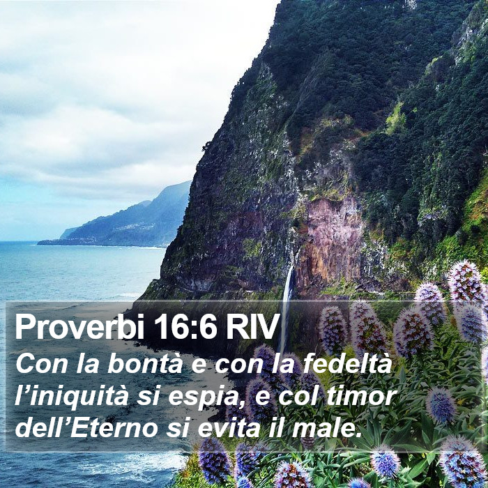 Proverbi 16:6 RIV Bible Study