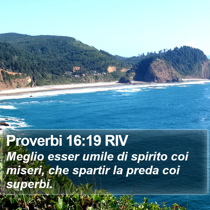 Proverbi 16:19 RIV Bible Study