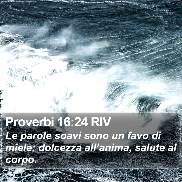 Proverbi 16:24 RIV Bible Study