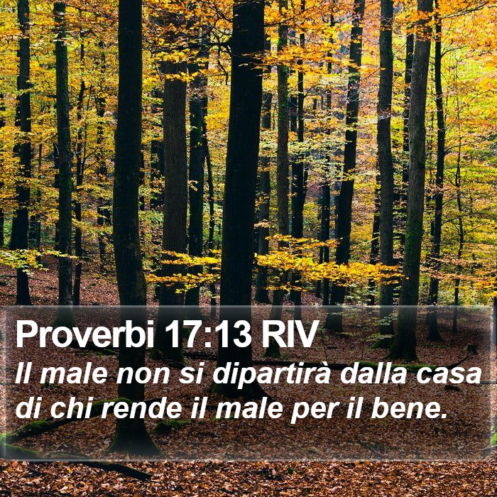 Proverbi 17:13 RIV Bible Study