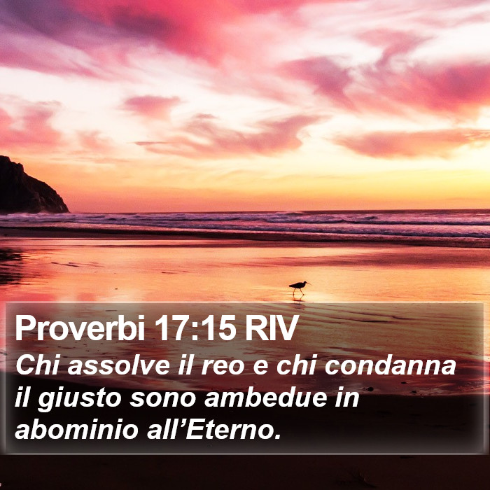 Proverbi 17:15 RIV Bible Study