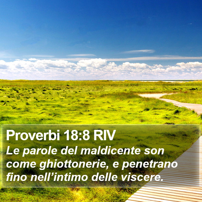 Proverbi 18:8 RIV Bible Study