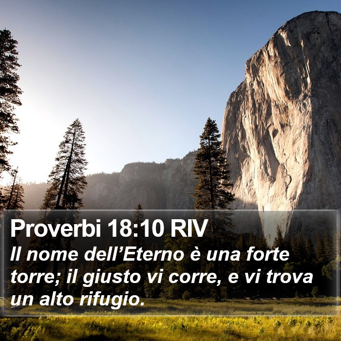 Proverbi 18:10 RIV Bible Study