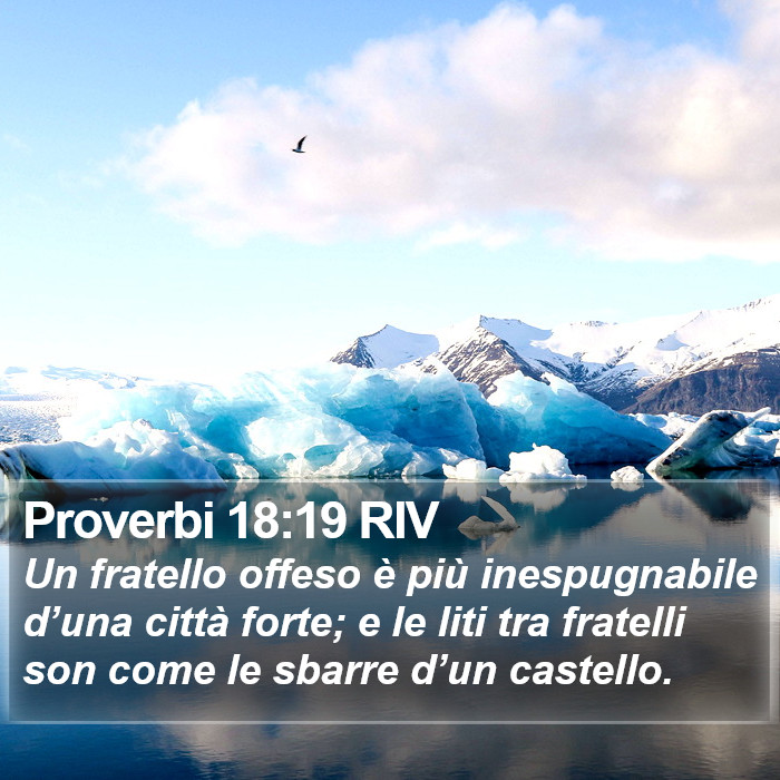 Proverbi 18:19 RIV Bible Study