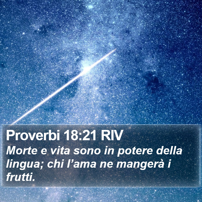 Proverbi 18:21 RIV Bible Study