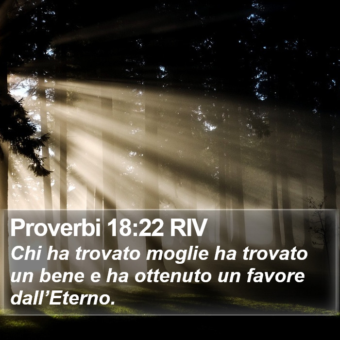 Proverbi 18:22 RIV Bible Study