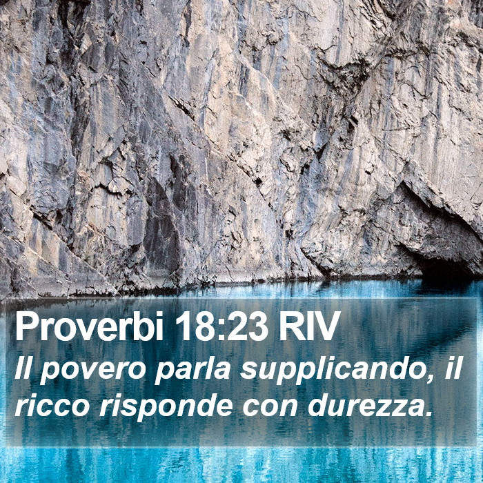 Proverbi 18:23 RIV Bible Study