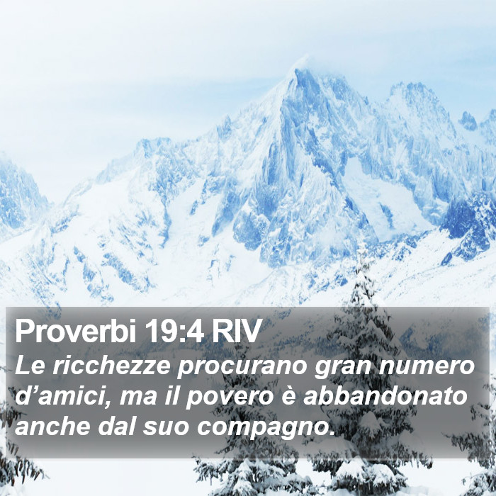 Proverbi 19:4 RIV Bible Study