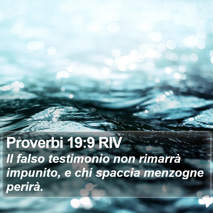 Proverbi 19:9 RIV Bible Study