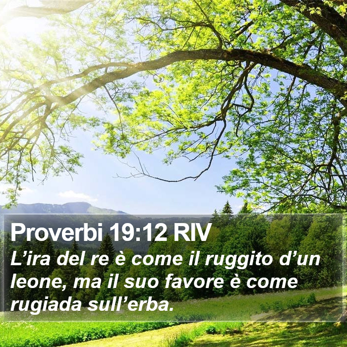 Proverbi 19:12 RIV Bible Study