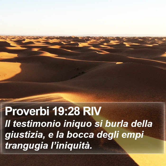 Proverbi 19:28 RIV Bible Study