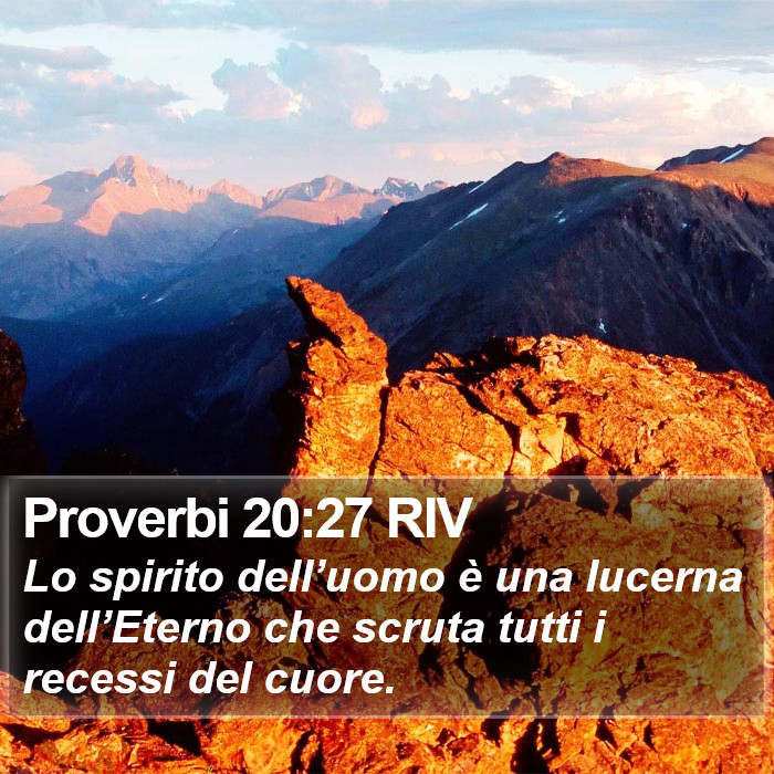 Proverbi 20:27 RIV Bible Study