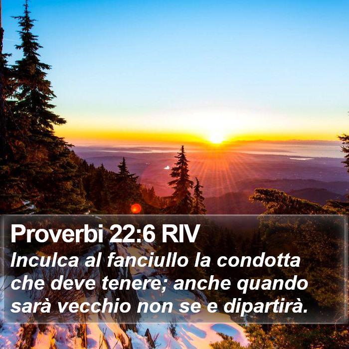 Proverbi 22:6 RIV Bible Study