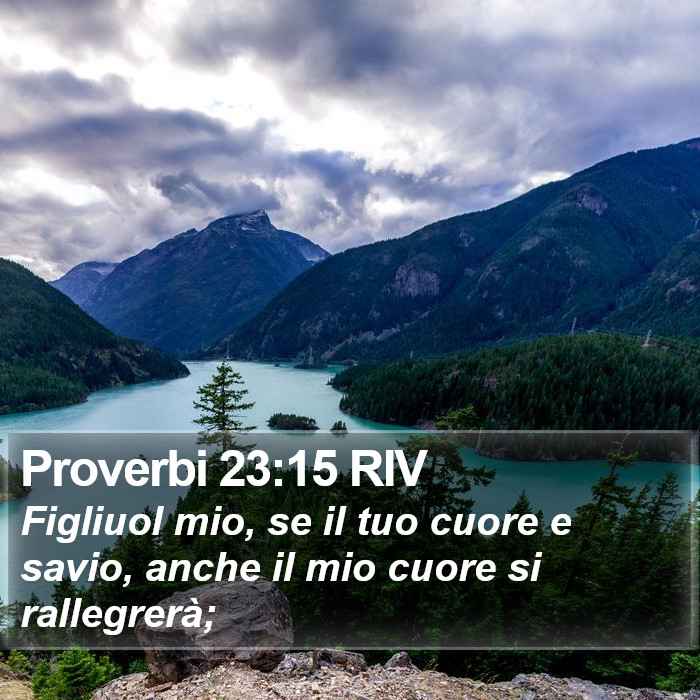 Proverbi 23:15 RIV Bible Study