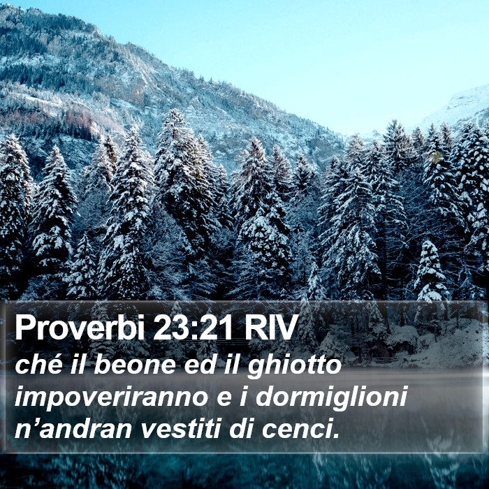 Proverbi 23:21 RIV Bible Study