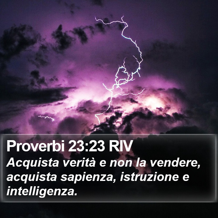 Proverbi 23:23 RIV Bible Study