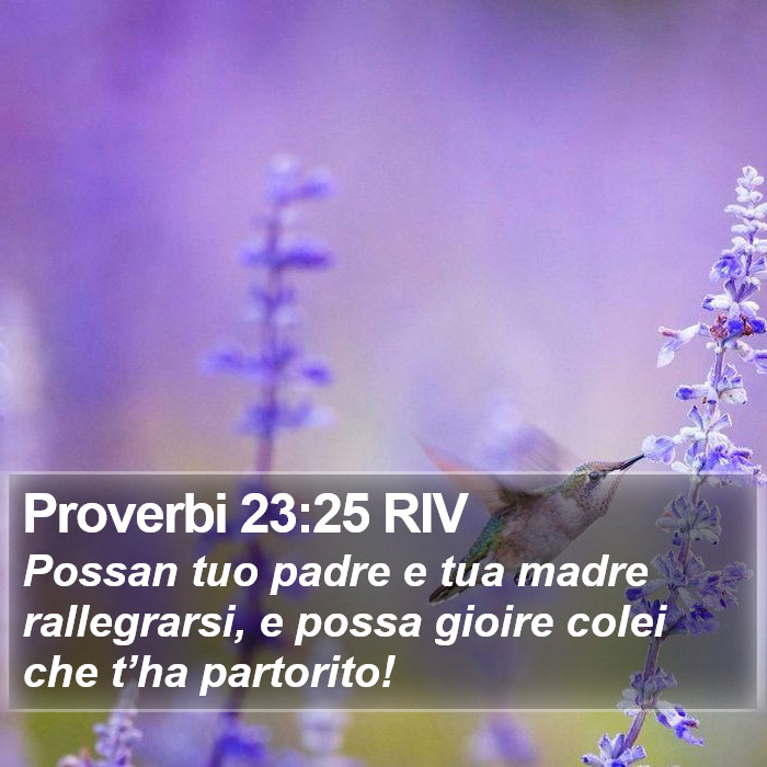 Proverbi 23:25 RIV Bible Study