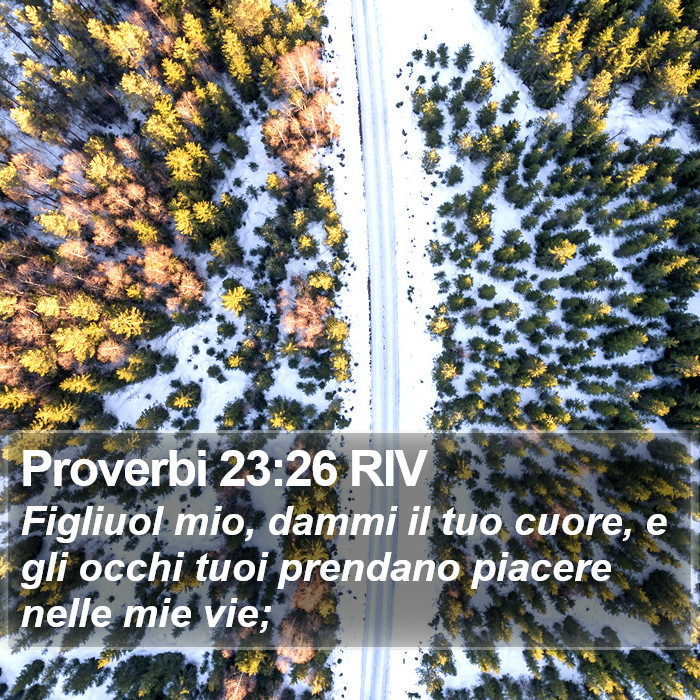 Proverbi 23:26 RIV Bible Study