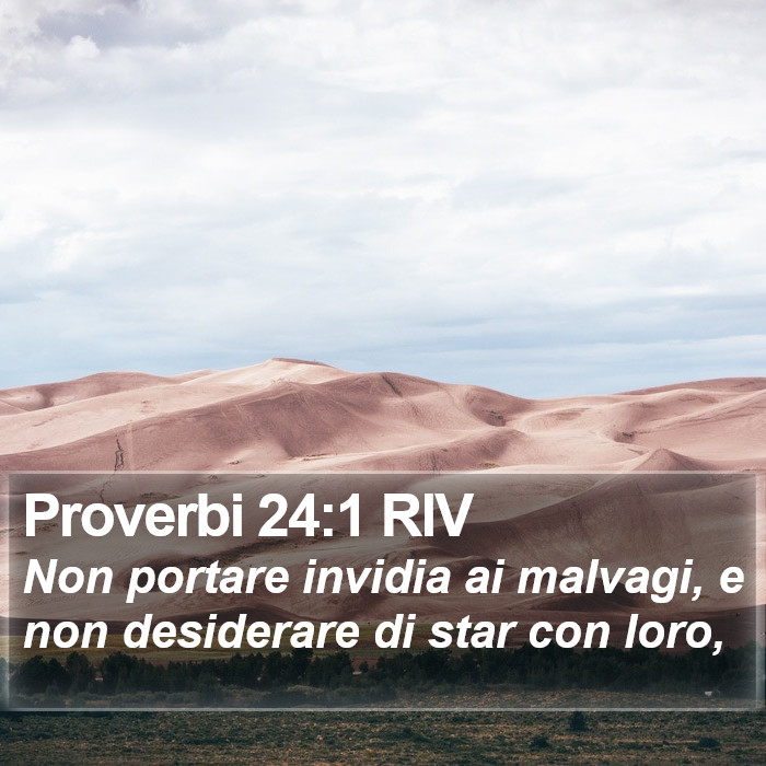 Proverbi 24:1 RIV Bible Study