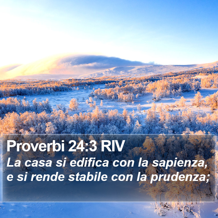 Proverbi 24:3 RIV Bible Study