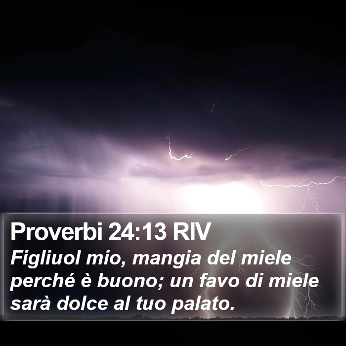 Proverbi 24:13 RIV Bible Study