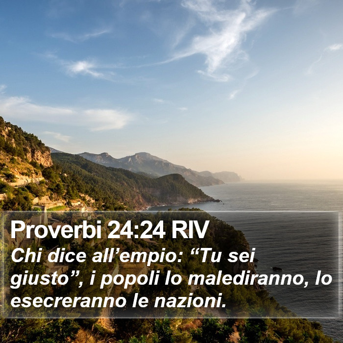 Proverbi 24:24 RIV Bible Study